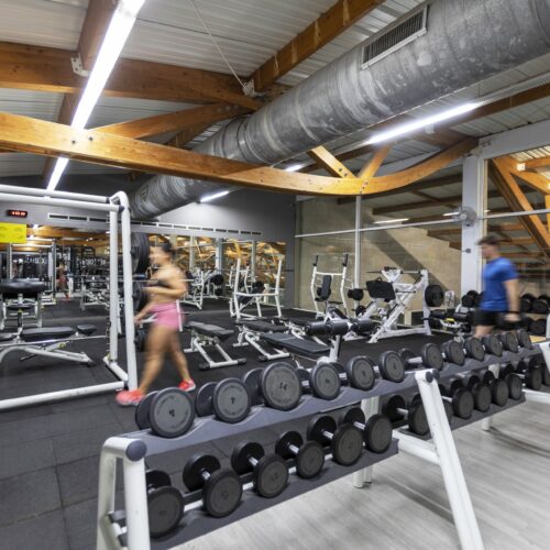 Sala de fitness muscular