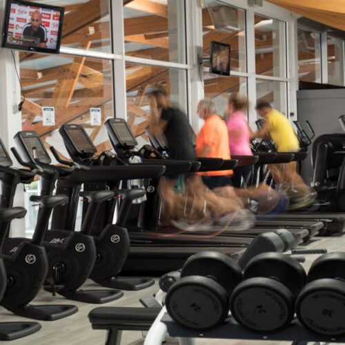 Sala de fitness cardiovascular